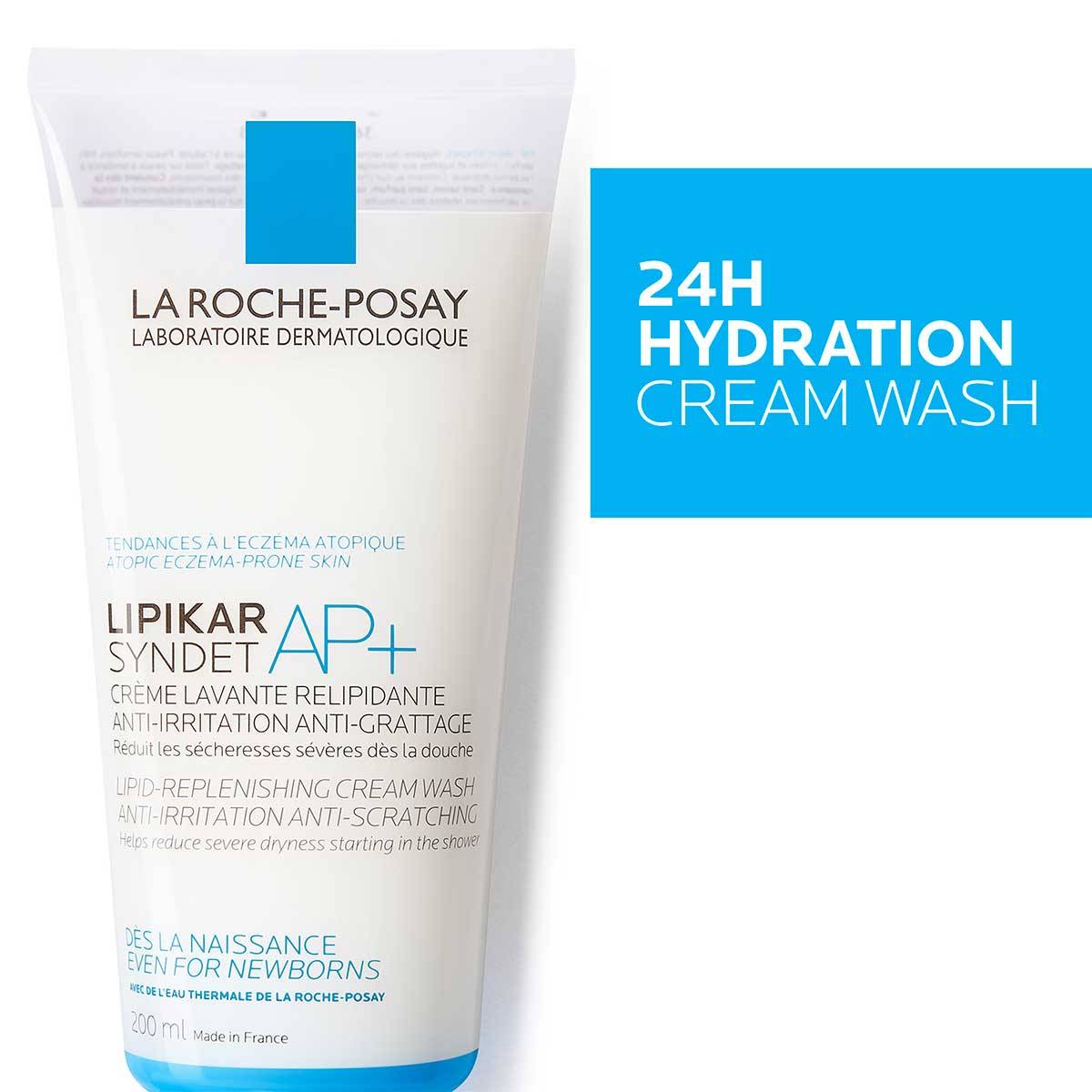 Next panel LIPIKAR SYNDET AP+ Ultra-gentle moisturizing shower gel for atopic skin prone to unscented eczema.