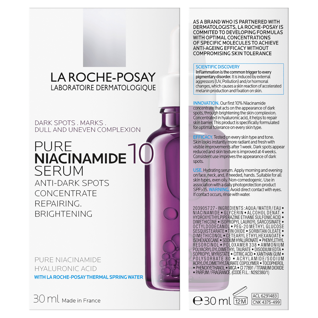 La roche posay pure niacinamide 10 serum for dark spots
