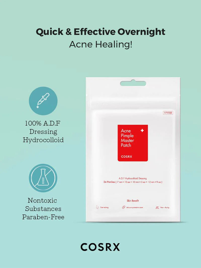 Cosrx Acne Pimple Master Patch 24 پارچە بۆ ڕاستکردنەوەی زیپکە