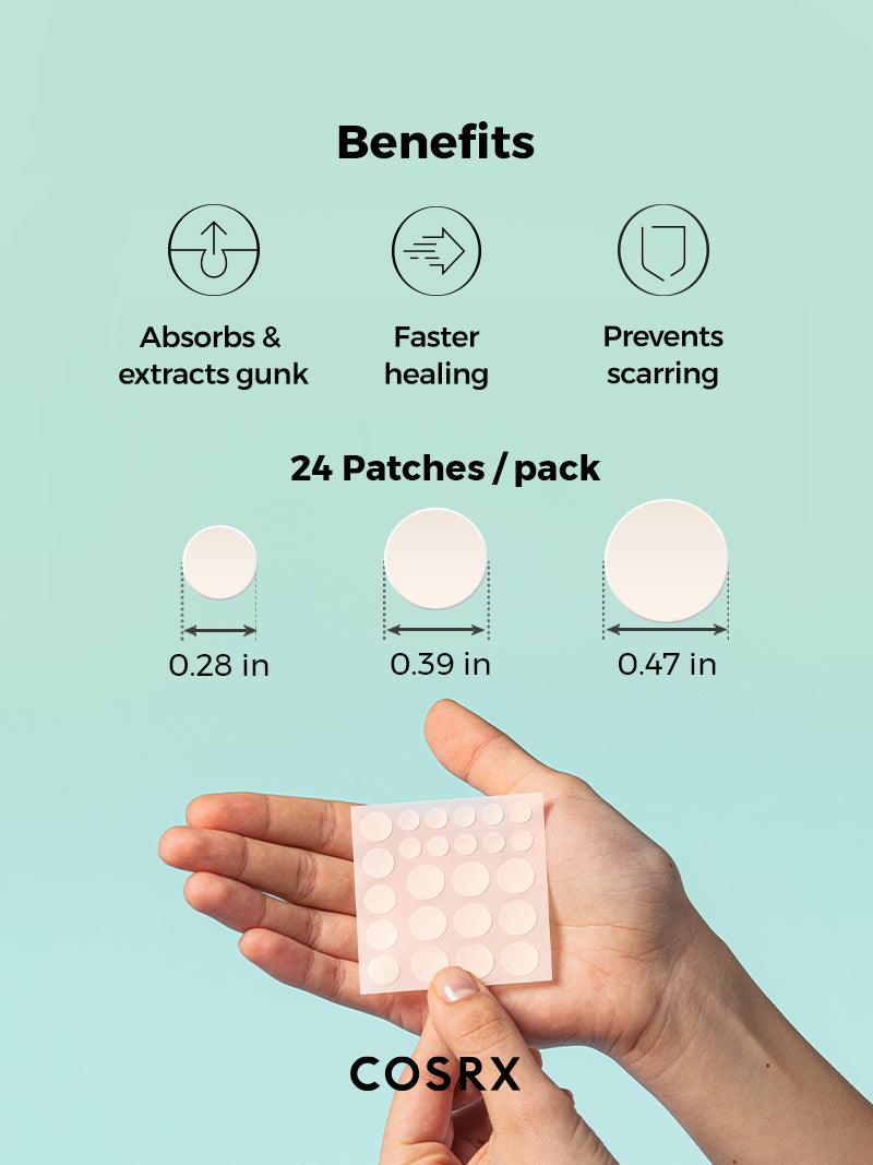 Cosrx Acne Pimple Master Patch 24 پارچە بۆ ڕاستکردنەوەی زیپکە