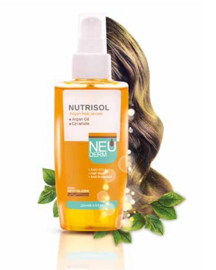 NEU DERM NUTRISOL سیرۆمی قژ زەیتی ئەرگان