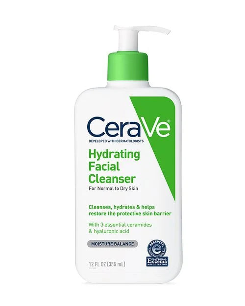 پاککەرەوەی دەموچاوی شێدارکەرەوەی Cerave - بۆ پێستی ئاسایی تا وشک