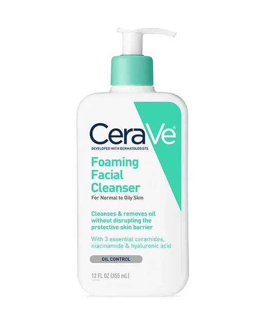 پاککەرەوەی کەفی Cerave بۆ پێستی ئاسایی تا چەور