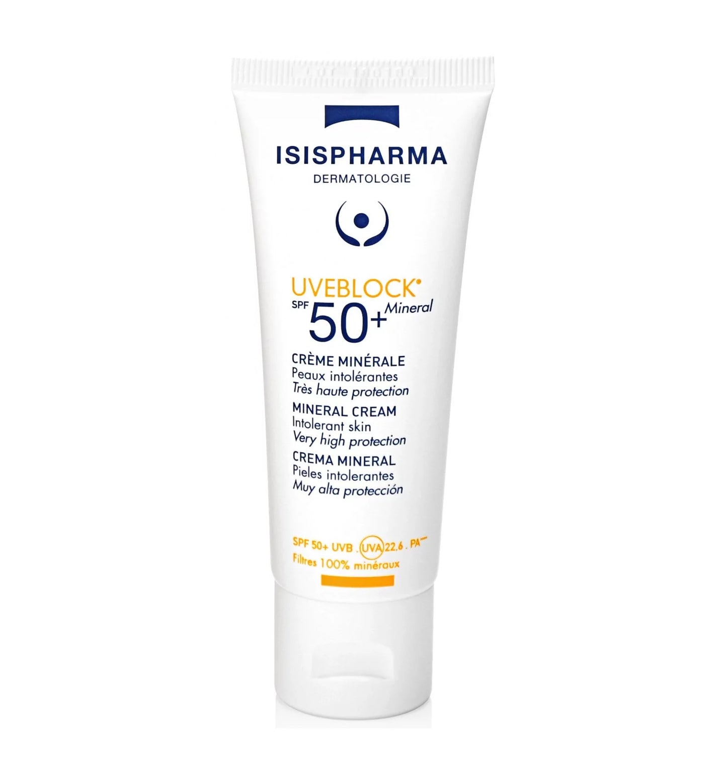 isis pharma UVEBLOCK SPF50+کرێمی کانزایی پاراستنی زۆر بەرز