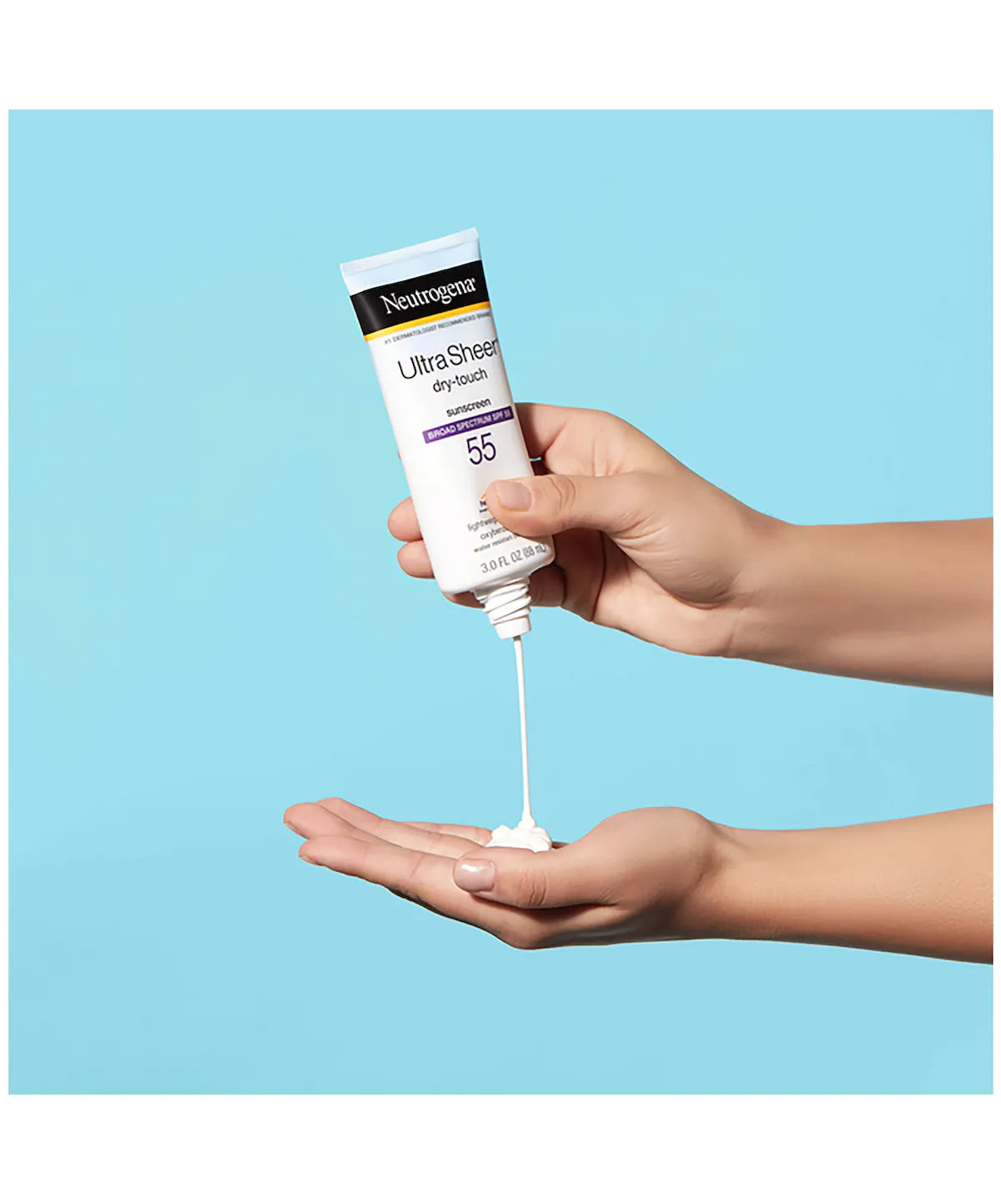 Neutrogena Ultra Sheer Dry-Touch Sunscreen Lotion, Broad Spectrum SPF 55 UVA/UVB Protection